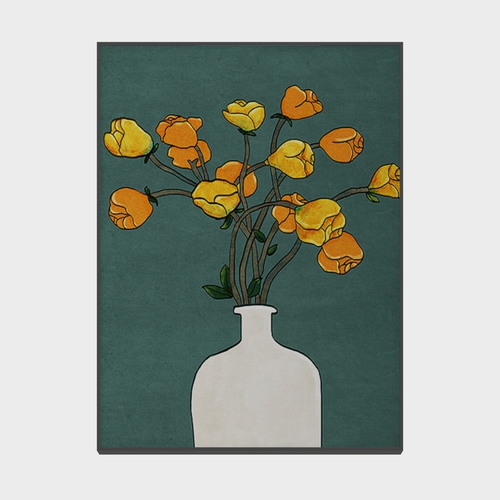 Spring Blossom Yellow Rose 3D Model – Low-Poly Floral