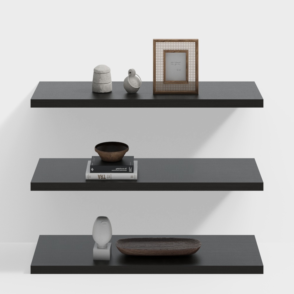 Wabi-sabi study room storage wall panels