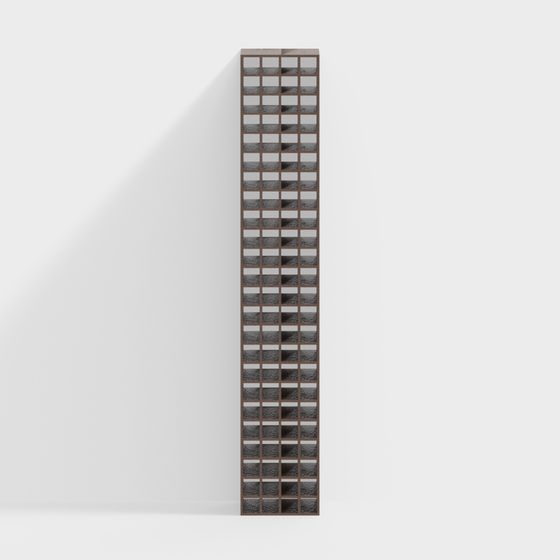 Urban Windows 3D model with Low Polygon Style