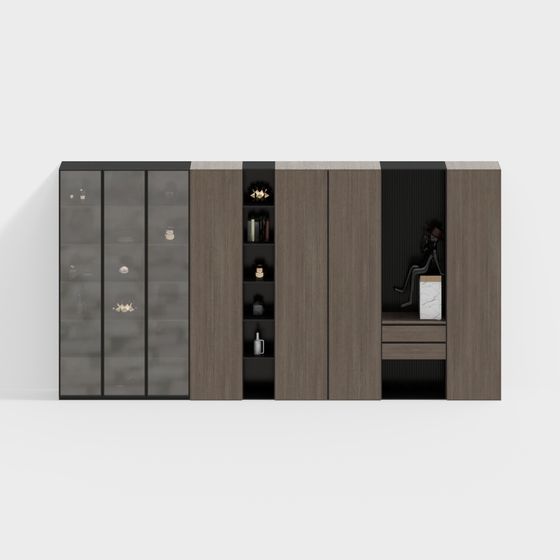 Modern Urban Living Room Cabinet 3D model