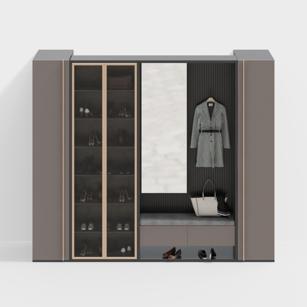 Moderne Kombination-Schuhschrank