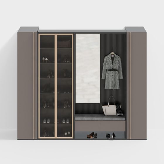 Moderne Kombination-Schuhschrank