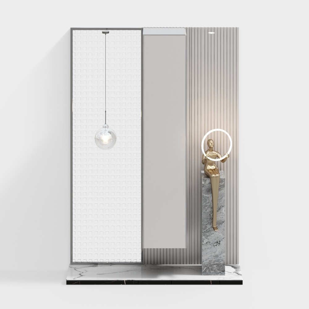 Modern shoe cabinet entrance