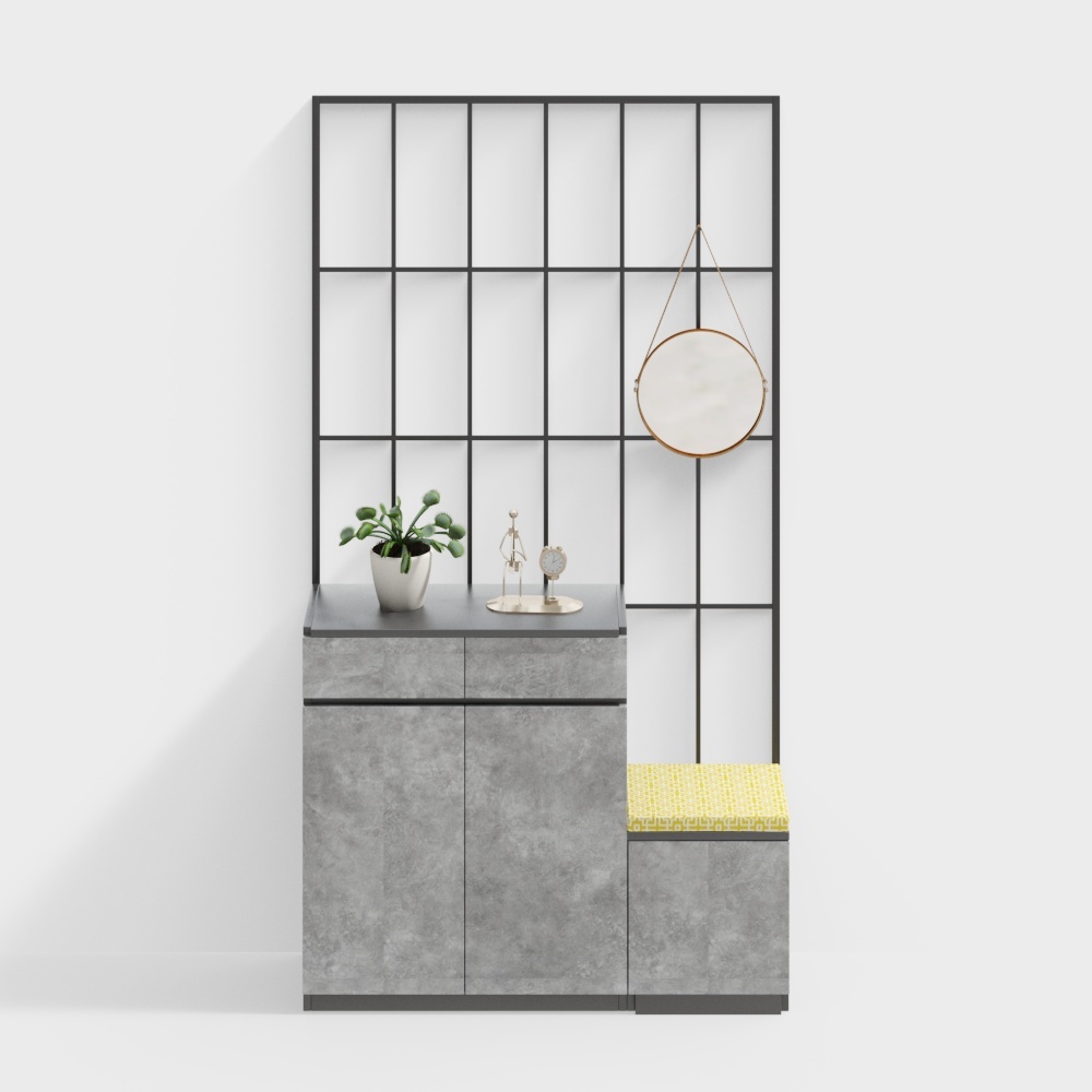 Tủ giày trang trí hiện đại