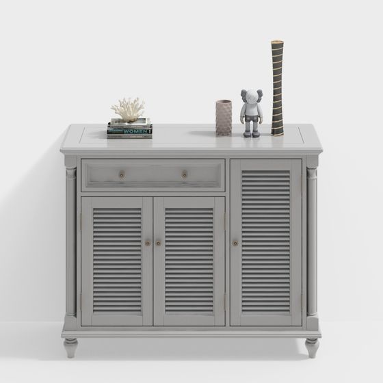 Minimalist Storage Cabinet 3D model