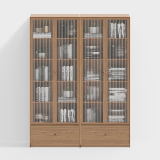 Elegant Bookshelf 3D model for Modern Interiors