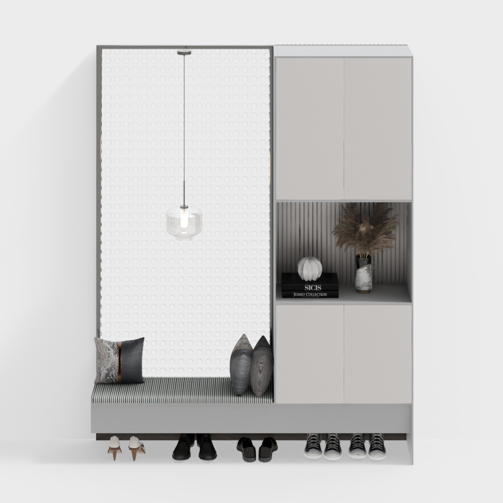 Modern entrance shoe cabinet