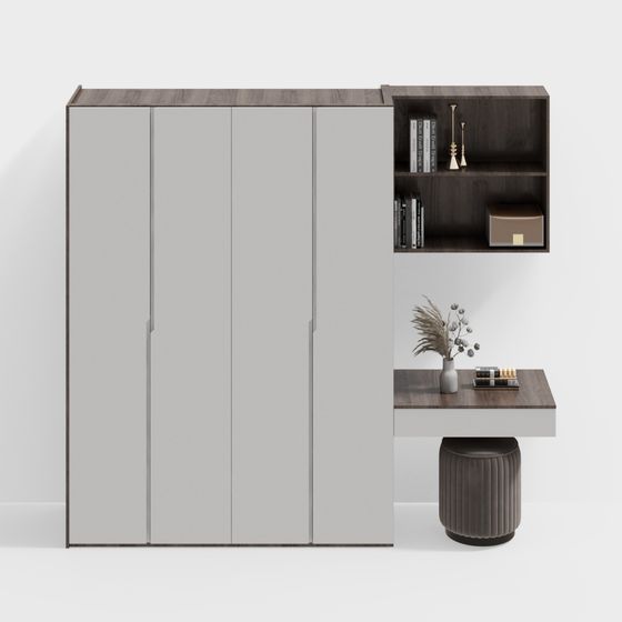 Urban Workspace Low-Poly 3D model