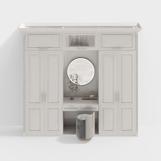Elegant Vanity Table 3D model for Modern Interiors