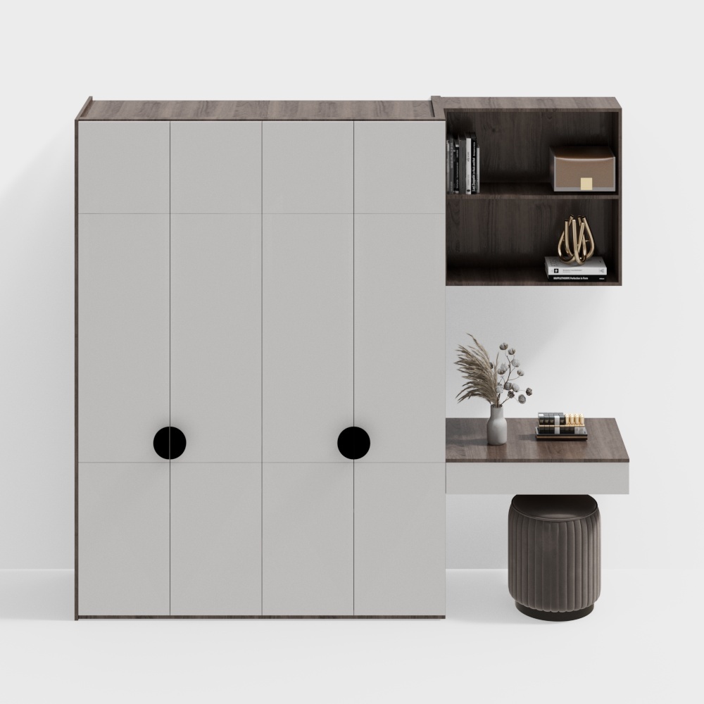 Modern dressing desk wardrobe