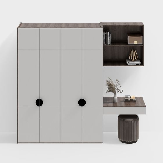 Urban Storage Cabinet 3D model for Modern Spaces