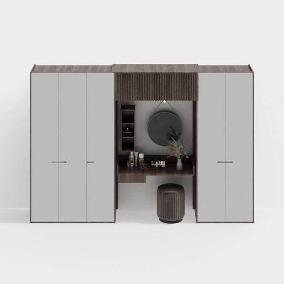 Modern Minimalist Makeup Table 3D model