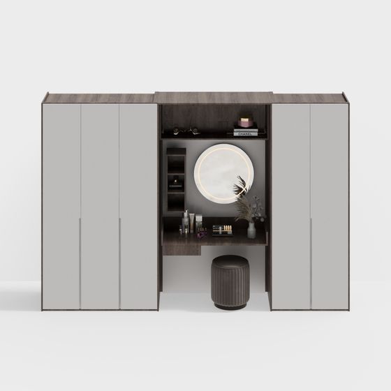 Modern Minimalist Vanity Table 3D model
