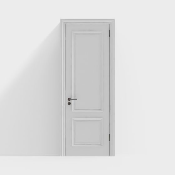 Elegant Low-Poly 3D Model Door