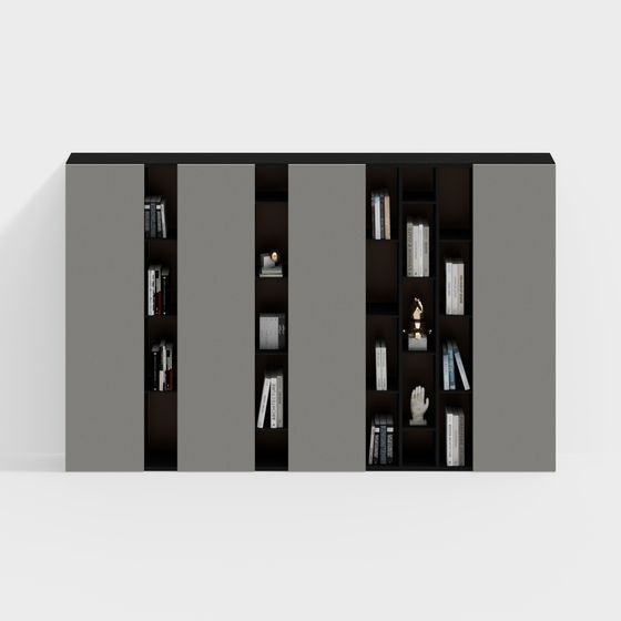 Urban Elegance Bookshelf 3D model for Modern Spaces