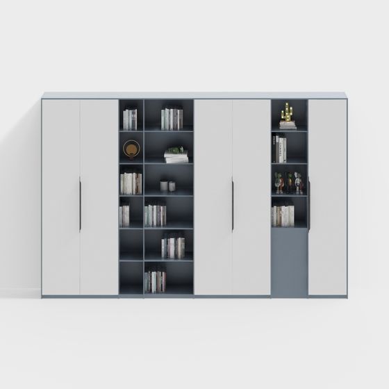 Bibliothèque à poignée moderne