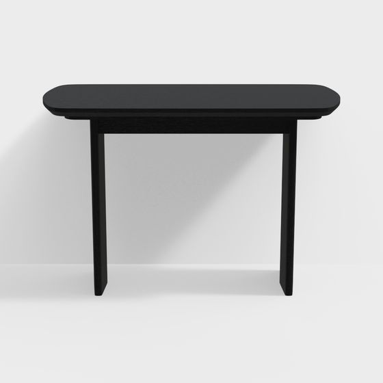 Sleek Black Table 3D model