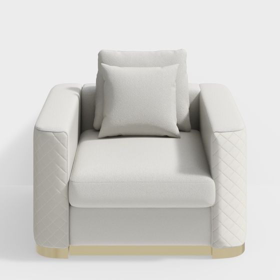 Modern Luxury Low-Poly Sofa 3D model