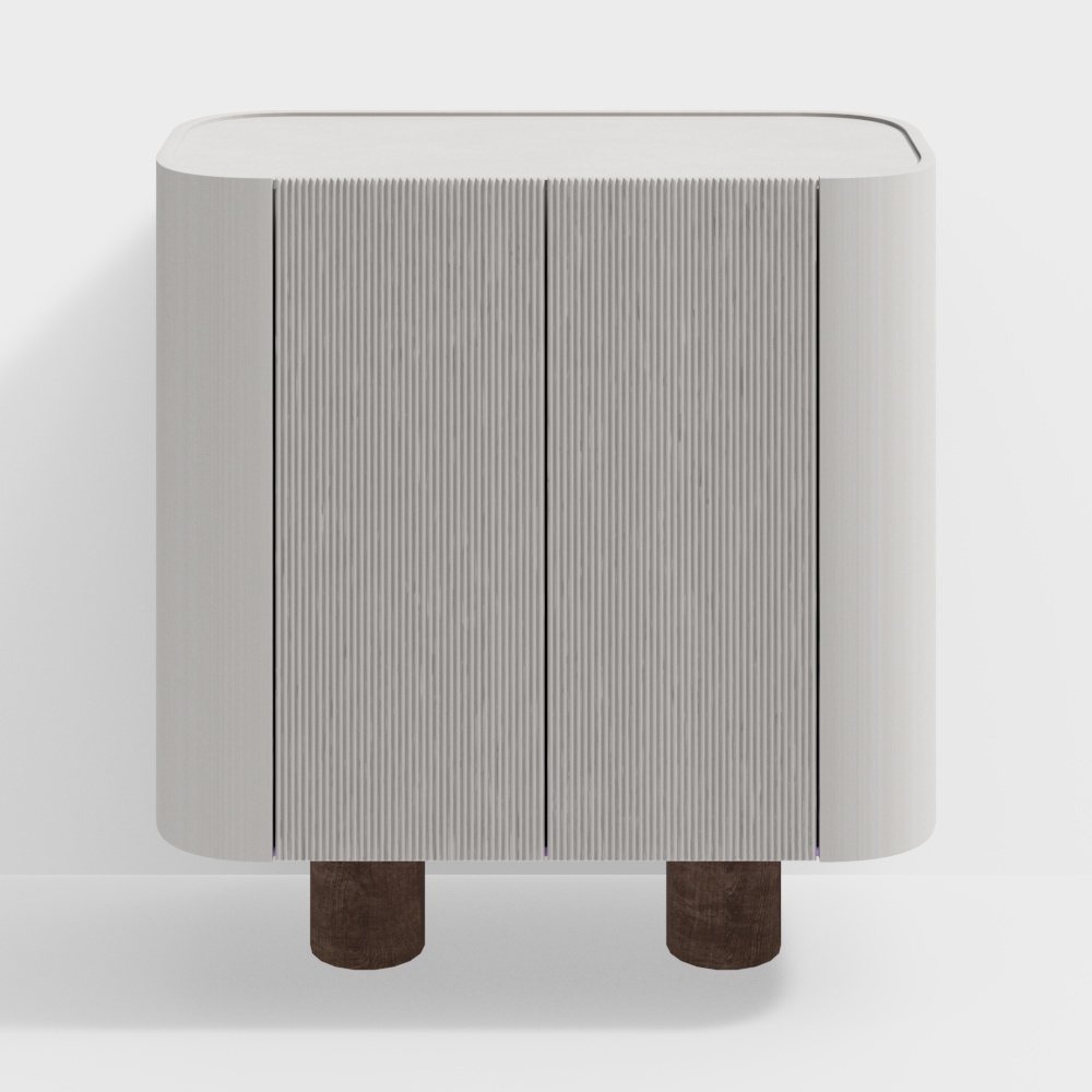 City Window Side Table 3D Model – Low-Poly Urban Style