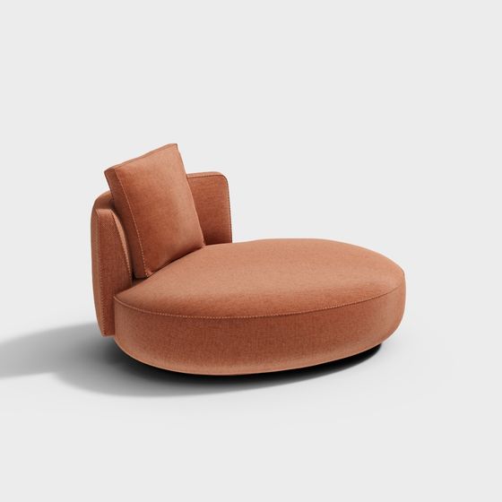 Stylish Low-Poly Sofa Chair 3D model