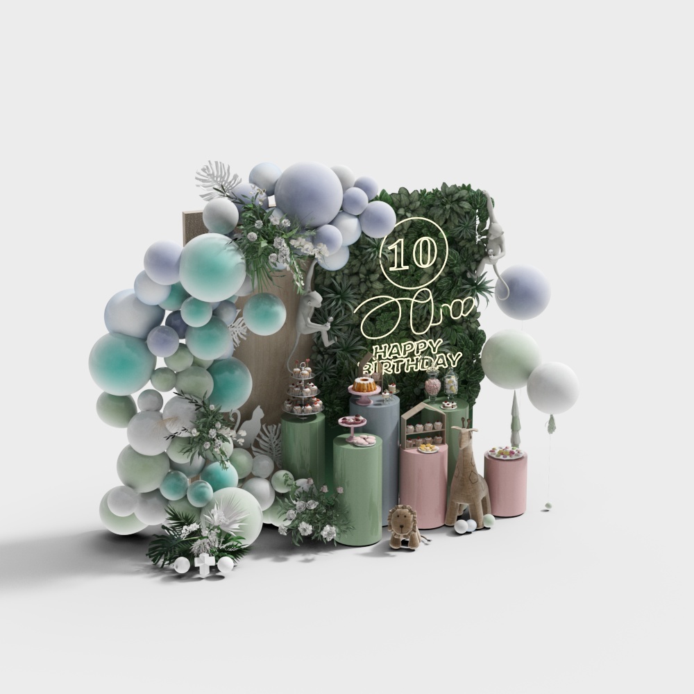 Modern wedding beauty flower ornaments