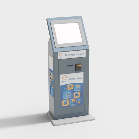 Qiwi Payment Kiosk 3D model