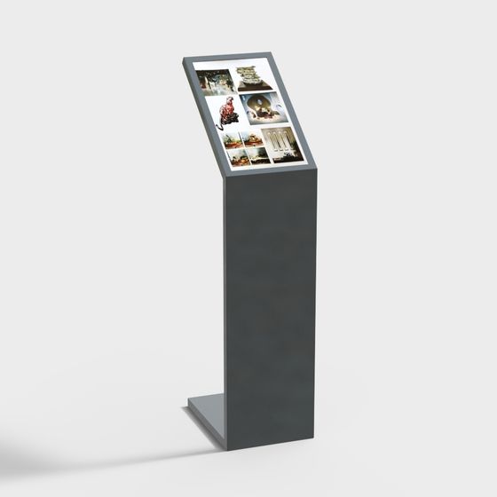 Sleek and Stylish Display Stand 3D model