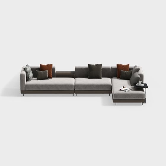 Modern L-Shaped Sofa 3D model