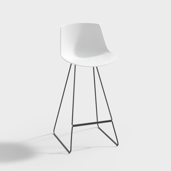 모던 바 의자 화이트