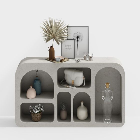 Tủ trang trí thấp hiện đại