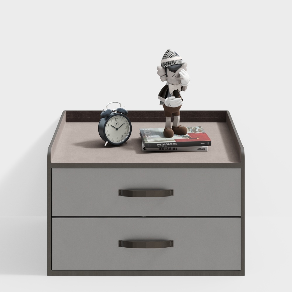 Masasanty/Masa Santy-Modern Light Luxury Bedroom Bedside Table [Tyche/Tyche Series]