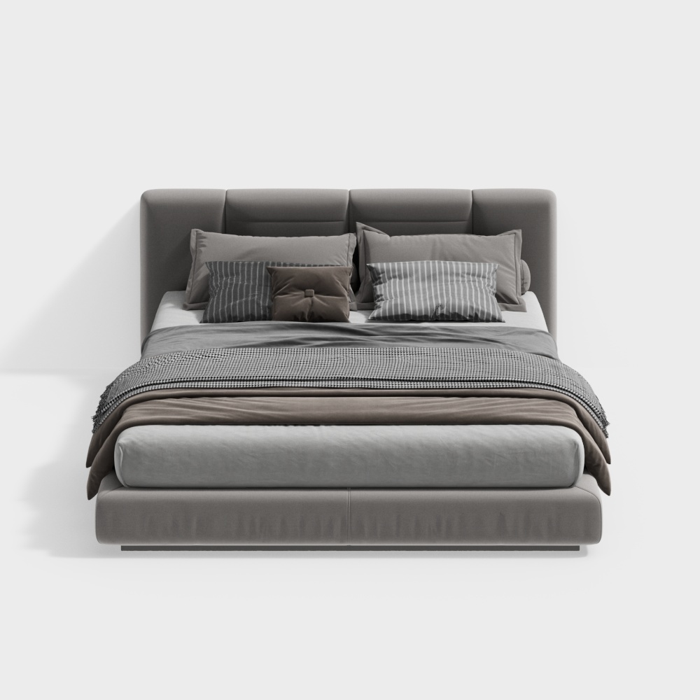 Masasanty/Masa Santy-Modern Light Luxury Bedroom Double Bed [Tyche/Tyche Series]