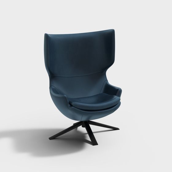 Wing Chair 3D model with Unique Design