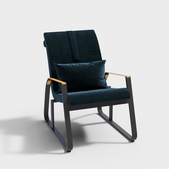 Cozy Retreat 3D model Rocking Chair for Modern Spaces