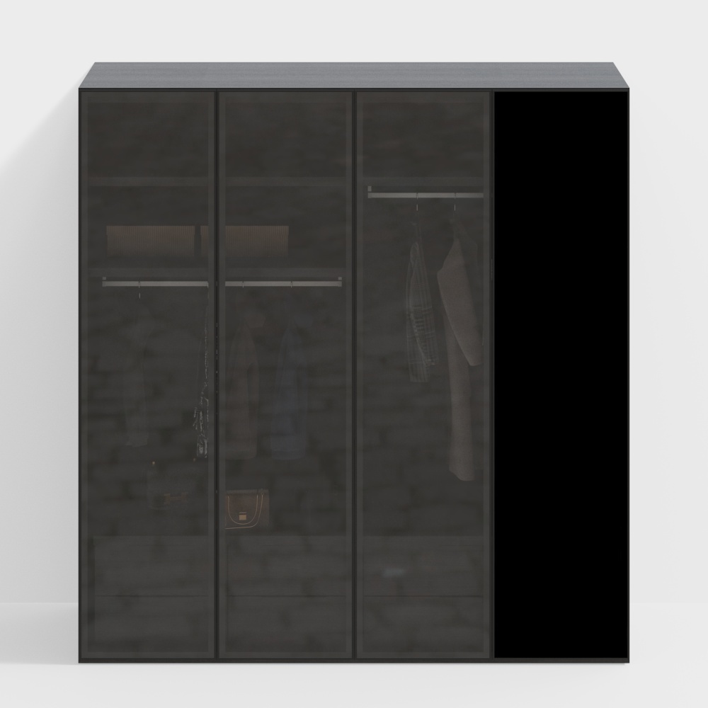 Modern Premium Gray Bedroom Wardrobe 【Tyche/Tika Series】