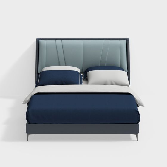 Urban Comfort Bed 3D model for Contemporary Spaces