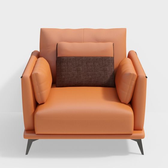 Contemporary Low-Polygon Sofa 3D model