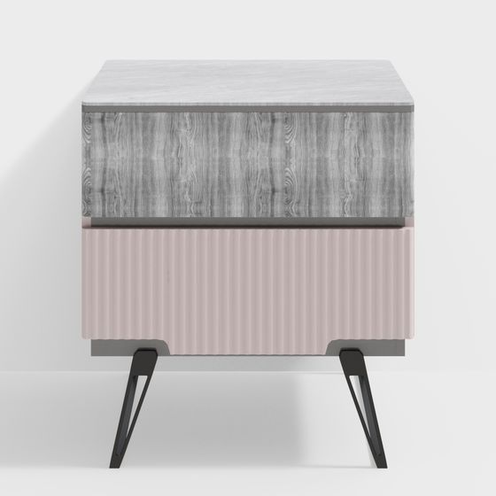 Stylish Nightstand 3D Model for Modern Interiors