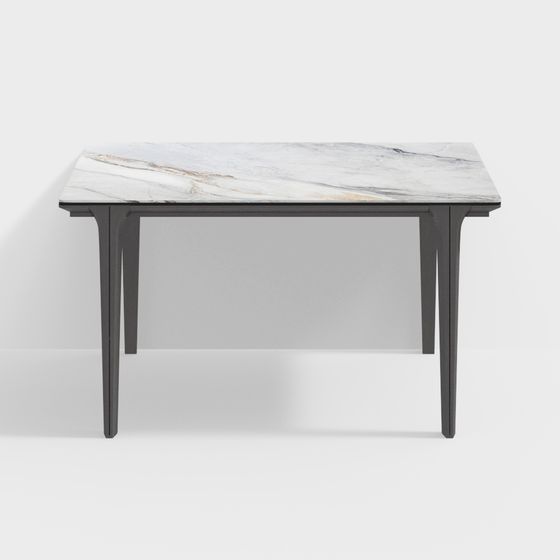 Modern Minimalist 3D Dining Table Model