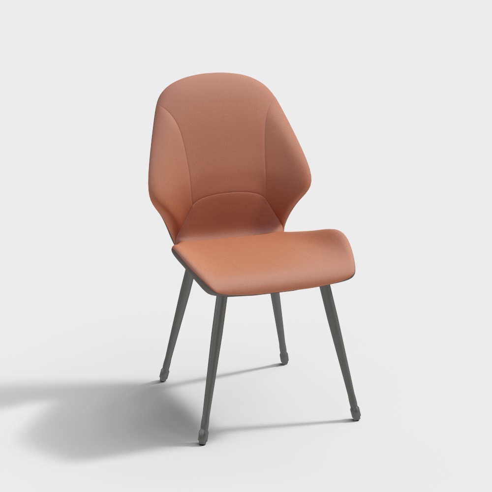 포스트 모던 이탈리안 미니멀리스트 라이트 럭셔리 가죽 기술 식당 의자 142309863