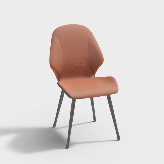 포스트 모던 이탈리안 미니멀리스트 라이트 럭셔리 가죽 기술 식당 의자 142309863