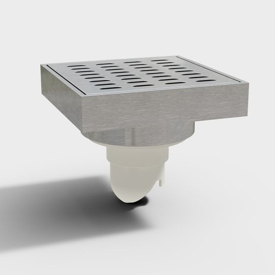 Stylish Square Drain 3D Model for Diverse Projects