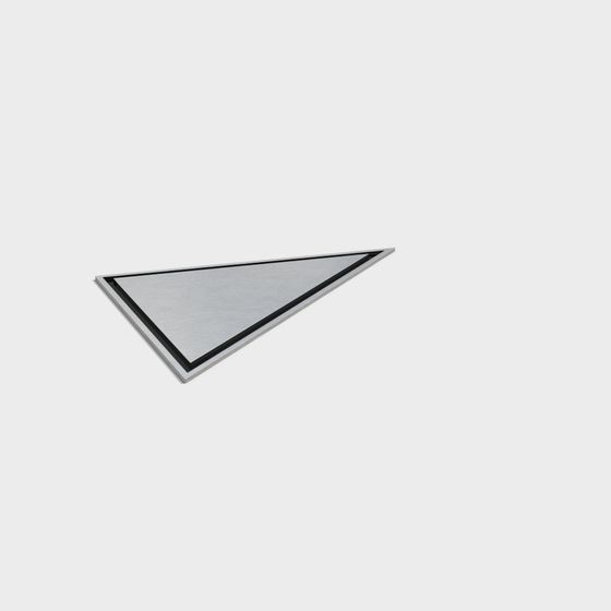Triangular Metal Plate 3D model