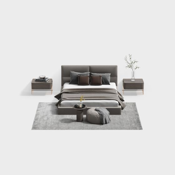 Luxury Bed sets,gray