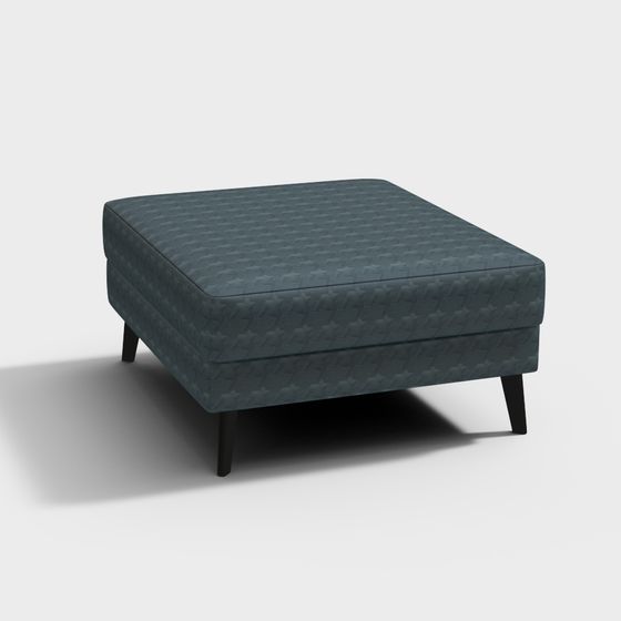 Minimalist Sofa Ottoman 3D model