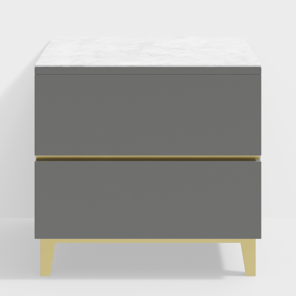 Modern Minimalist Nightstand 3D model