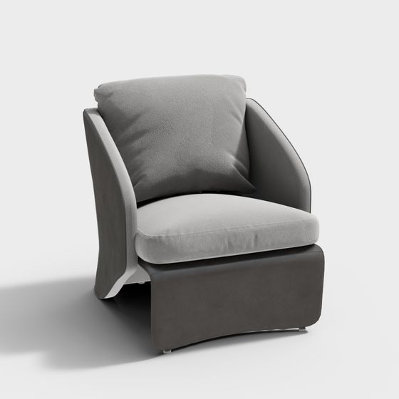 Low Polygon Style Armchair 3D model