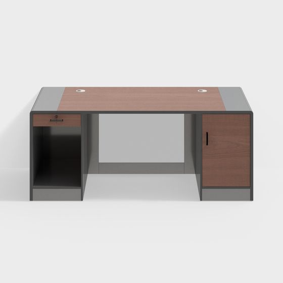 Modern Minimalist Office Desk 3D model