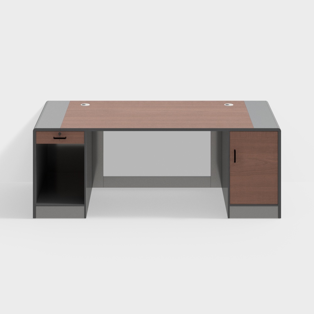 Modern Minimalist Office Desk 3D model