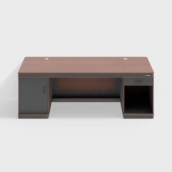 Modern Minimalist Office Desk 3D model